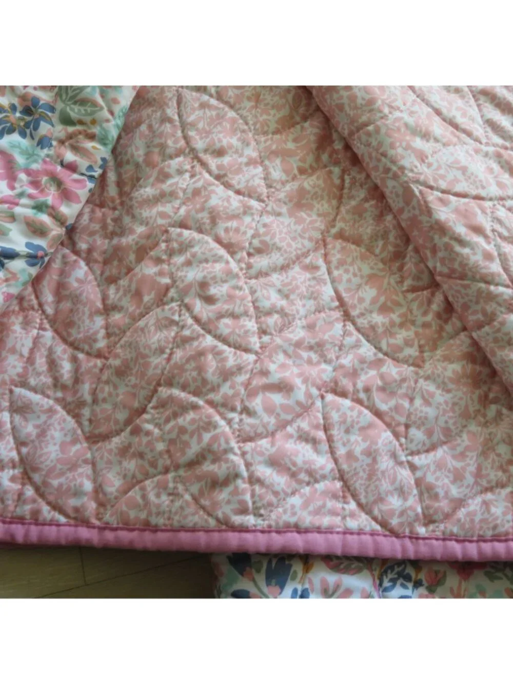 Laura Ashley Floral Reversible Quilt 96